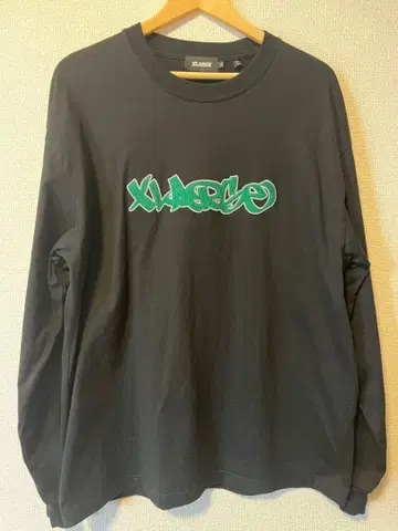 XLARGE 블랙 롱 슬리브 T셔츠 XL