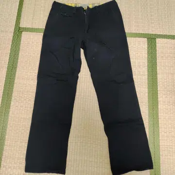 Augen 블랙 워크 팬츠