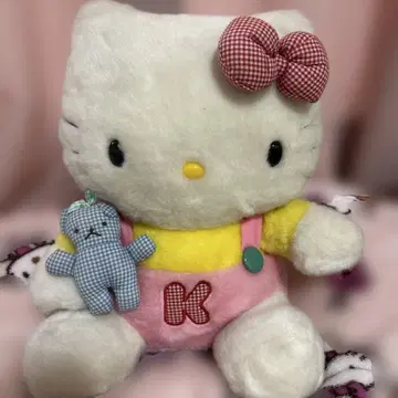 초 레트로 헬로키티 약 30cm 봉제 인형