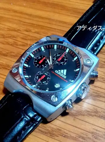 adidas 크로노그래프 데이트 남성용 손목시계 작동품