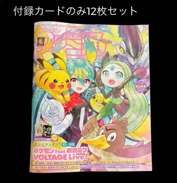 12장 세트 주간 패미통 No.1940 포케믹 부록 양면 카드