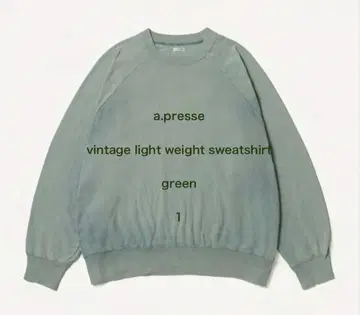 a.presse vintage lightweight sweatshirt