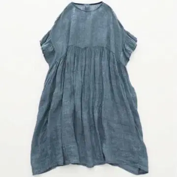 네스트로브 린넨 글렌체크 거즈 원피스 올드 맨즈 테일러