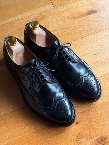 스코치 그레인 외 날개 롱 윙 / 25.0cm