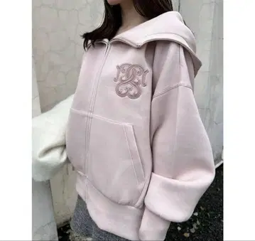 SNIDEL 볼륨 후드티 핑크