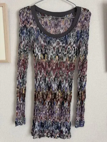 MISSONI 멀티 컬러 롱 슬리브 T셔츠