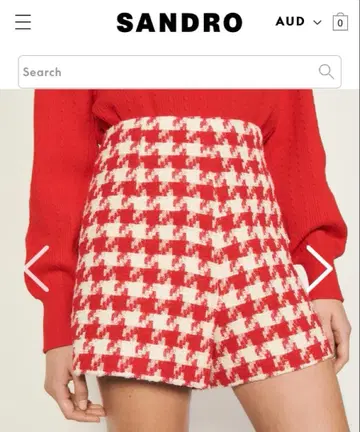 SANDRO 트위드 숏팬츠