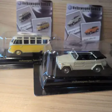 교쇼 VW Type 2 (T1) & Type 181 미니카 2대 세트