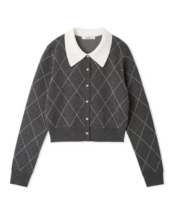 당일 발송 익명 배송 스나이델 아가일 체크 가디건