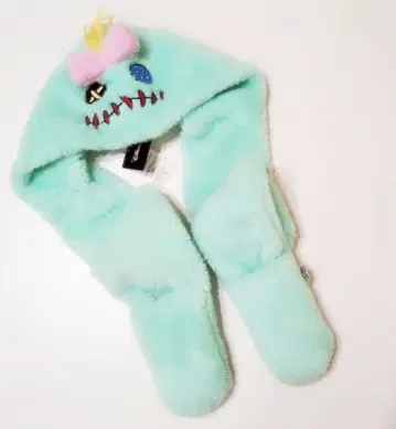 디즈니 릴로 & 스티치 스크램프 후드 부착 머플러