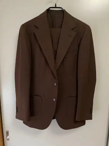BEAMS F 브라운 수트 | 사이즈 44 | 코튼 울