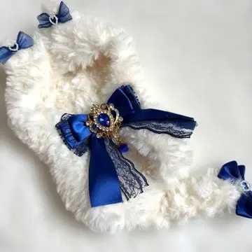 인형옷 인형 인형옷 판초 고양이 리본 16cm 파랑 블루