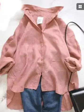 LOUNIE 루니 40주년 기념 린넨 100% 긴팔 셔츠