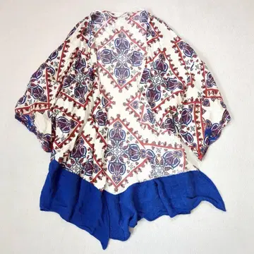 자라 올 패턴 가디건 가운 오리엔탈 에스닉 리조트 M