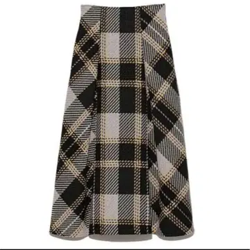 SNIDEL 로빙 체크 스커트