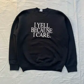 FRUIT OF THE LOOM 블랙 맨투맨 XL