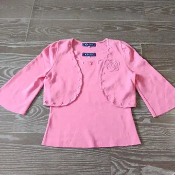 MS GRACY 7부 소매 가디건 38 핑크