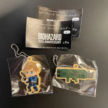 바이오하자드 가챠 30th 러버 키링 레온