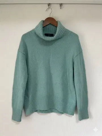 SHIPS 민트 그린 터틀넥 스웨터