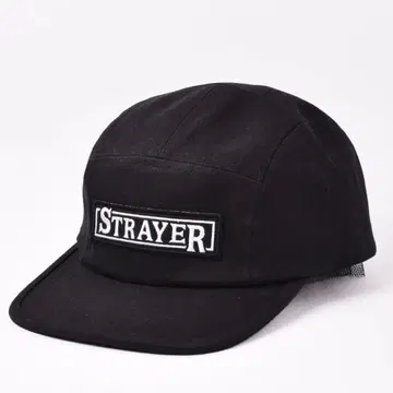 패치 자수 제트 캡 STRAYER 블랙 모자 스트릿