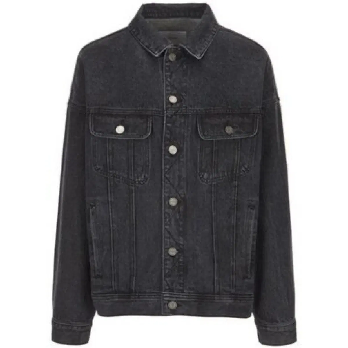 2) Decolloso Nox Denim Trucker Jacket Coated Black #데꼬로소,#트러 