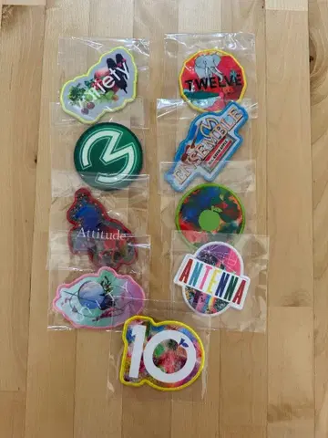 미세스 그린애플 10 와펜 오오모리 모토키 키링 배지 라이브