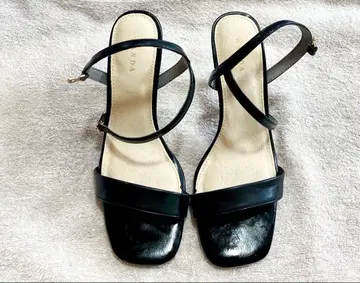 RANDA 란다 블랙 힐 블랙 S 스트랩