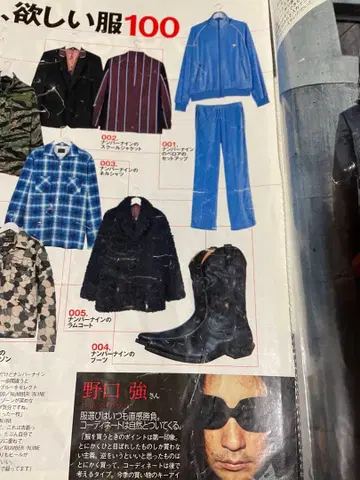 노구치 츠요시 개인물품 넘버나인 카트기 트랙 자켓 저지 기무라 타쿠야