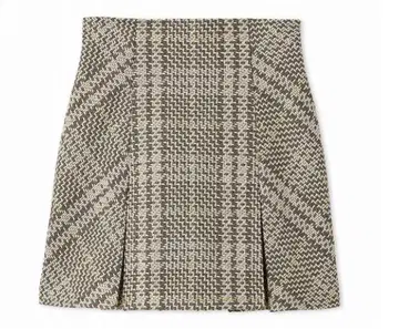 스나이델 택 포함 새상품 로빙 체크 미니 스커트 1