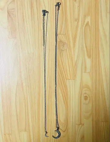 초승달 모티브 목걸이 2개 세트