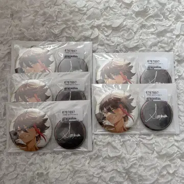 생일 굿즈&보이스 2022 사에구사 아키나 캔뱃지 5개