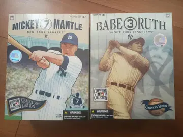 미키 맨틀 & 베이브 루스 피규어 세트 MLB 맥팔렌