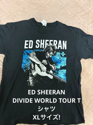 초레어 XL! ED SHEERAN DIVIDE WORLD TOUR 티셔츠