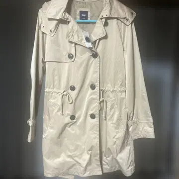 GAP 후드 부착 트렌치코트 베이지