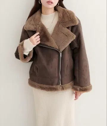 [ natural couture ] 2025AW 인조 모피 무스탕 블루종