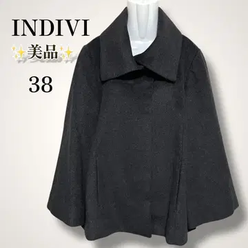 새상품급 인디비 A라인 숏코트 38 M 상당 체형 커버 고급