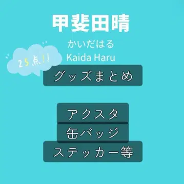 카이다 하루 굿즈 모음 아크릴 스탠드 캔뱃지 스티커 니지산지 로후마오