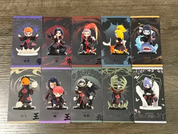 popmart 아카츠키 부속 카드 10장 세트 피규어 없음