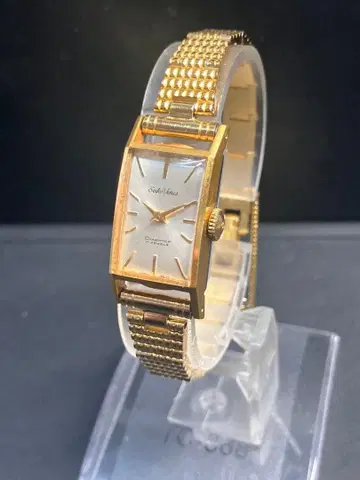 세이코 Venus 17석 20미크론 금장 탱크형 수동 와인딩 가동