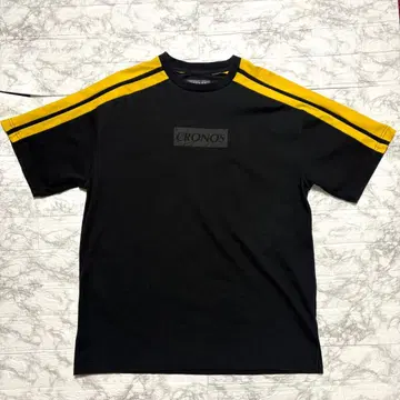 크로노스 T-SHIRTS [ BLACK x YELLOW ] S 사이즈