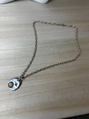 실버 925 타타키 태양 이글 목걸이 (체인 포함)