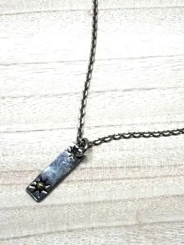 silver925 타타키 태양 목걸이 (체인 포함)