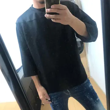 나노 유니버스 폴리에스테르 7부 T셔츠 S