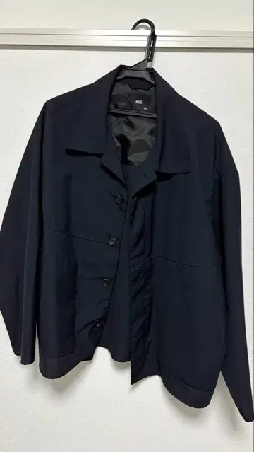 네이비 테일러드 자켓 폴리에스테르제