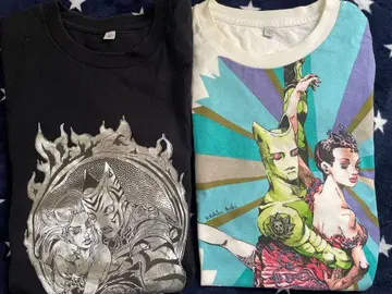 아라키 히로히코 JOJO 유니클로 콜라보 T셔츠 2장 L,XL 사이즈