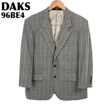 DAKS 테일러드 자켓 96BE4 그레이 x 파랑 x 그린 x 노랑 체크