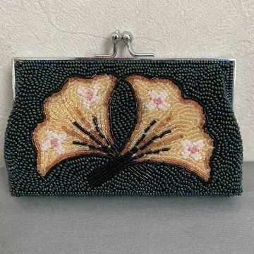 비즈 지갑 가마구치 지갑 빈티지 쇼와 레트로