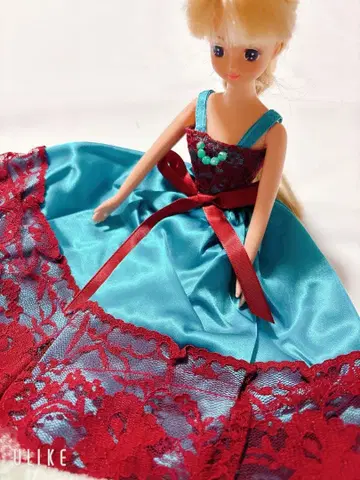 OIKE 엘리나 옷 갈아입기 의류 터콰이즈 와인 레드 인형 본체