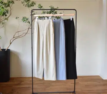 OURHOME 아워홈 탄력감 턱 와이드 팬츠 (발수) 블랙 S 사이즈