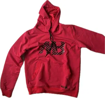 뉴발란스 후드 부착 후드티 빨간색